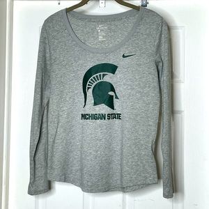 Nike Michigan State Spartans long  sleeve tee